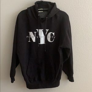Black pullover NYC hoody